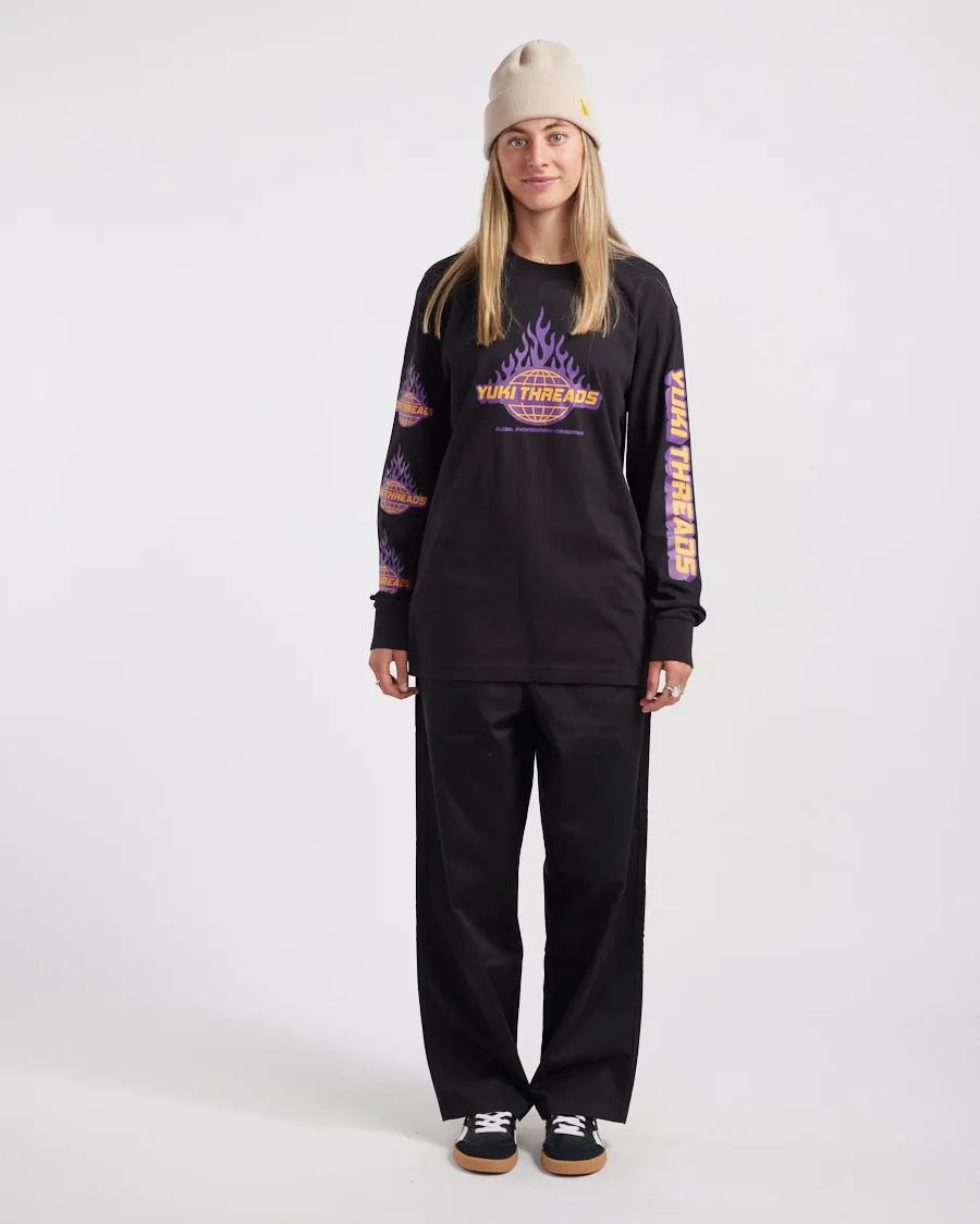 Y2K LS Tee Black