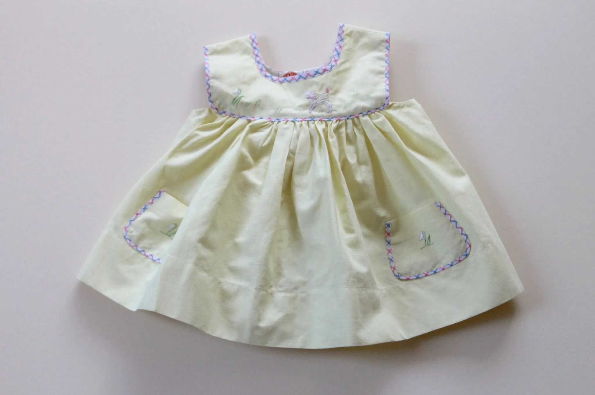 Yellow baby pinafore dress - 3m - 50% off